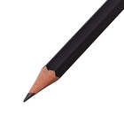 Карандаш художественный Calligrata TOP, чернографитный, 4H, шестигранный - Фото 4