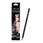 Карандаш художественный Calligrata TOP, чернографитный, 14B, шестигранный - Фото 2