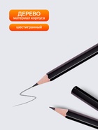 Набор карандашей чернографитных 3 штуки (В, НВ, Н) - Фото 2