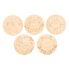 Заготовки для творчества. Роспись по дереву «Русские узоры», гжель, 5 шт. - Фото 2