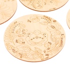 Заготовки для творчества. Роспись по дереву «Русские узоры», гжель, 5 шт. - Фото 3