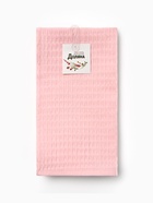 Набор кухонных полотенец «Доляна»: розовый, серый, белый, 35×60 см-3 шт., 100% хлопок, вафля, 220 г/м² - Фото 11