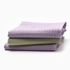 Набор кухонных полотенец «Доляна»: оливковый, лавандовый, 35×60 см-3 шт., 100% хлопок, вафля, 220 г/м² 10500348