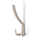Крючок мебельный ТУНДРА TKT001, трехрожковый, сатиновый никель - Фото 9