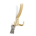 Крючок мебельный ТУНДРА TKT001, трехрожковый, матовое золото - Фото 4