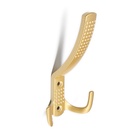 Крючок мебельный ТУНДРА TKT001, трехрожковый, матовое золото - Фото 13