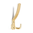 Крючок мебельный ТУНДРА TKT001, трехрожковый, матовое золото - Фото 8