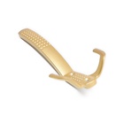 Крючок мебельный ТУНДРА TKT001, трехрожковый, матовое золото - Фото 10