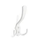 Крючок мебельный ТУНДРА TKT004, трехрожковый, белый - Фото 2