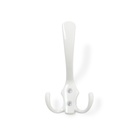 Крючок мебельный ТУНДРА TKT004, трехрожковый, белый - Фото 4