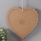 Панно настенное МДФ «Меловая доска. Сердце», декор, с прищепками, 1×28.5×29.5 см - Фото 3