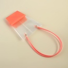 Сумка для цветов прозрачная, влагостойкая, розовая, 20?17?10 см (комплект 10 шт) - фото 67927036