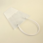 Сумка для цветов прозрачная, влагостойкая, белая, 26×24×12 см - Фото 4