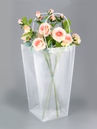 Сумка для цветов прозрачная с каймой, влагостойкая, 47×34×19 см - Фото 2