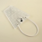 Сумка для цветов прозрачная, «Горошек», влагостойкая, 26×24×12 см - Фото 4