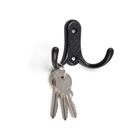 Крючок мебельный ТУНДРА TKd=024 LIGHT, двухрожковый, черный - Фото 3