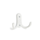 Крючок мебельный ТУНДРА TKd=024 LIGHT, двухрожковый, белый - Фото 2