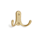 Крючок мебельный ТУНДРА TKd=024 LIGHT, двухрожковый, матовое золото - Фото 2