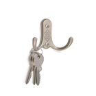 Крючок мебельный ТУНДРА TKd=024 LIGHT, двухрожковый, матовый никель - Фото 3