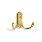 Крючок мебельный ТУНДРА TKd=024 LIGHT, двухрожковый, золото - Фото 2