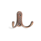Крючок мебельный ТУНДРА TKd=024 LIGHT, двухрожковый, медь - Фото 2