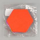 Набор фигурок из EVA «Шестиугольник», 12 шт., цвет МИКС - фото 65434298