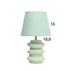 Лампа настольная «Цзяо» 1×40 Вт Е14 зеленый 19.5×19.5×35.5 см - Фото 6