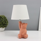 Лампа настольная «Миша» 1×40 Вт Е14 оранжевый 19.5×19.5×36 см - Фото 1