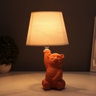 Лампа настольная «Миша» 1×40 Вт Е14 оранжевый 19.5×19.5×36 см - Фото 2