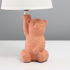 Лампа настольная «Миша» 1×40 Вт Е14 оранжевый 19.5×19.5×36 см - Фото 4