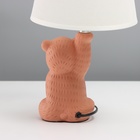 Лампа настольная «Миша» 1×40 Вт Е14 оранжевый 19.5×19.5×36 см - Фото 6