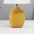 Лампа настольная «Плетение» 1×40 Вт Е14 желтый 19.5×19.5×35.5 см - Фото 4