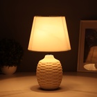 Лампа настольная «Плетение» 1×40 Вт Е14 бежевый 19.5×19.5×35.5 см - Фото 2