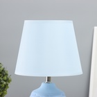 Лампа настольная «Плетение» 1×40 Вт Е14 голубой 19.5×19.5×35.5 см - Фото 3