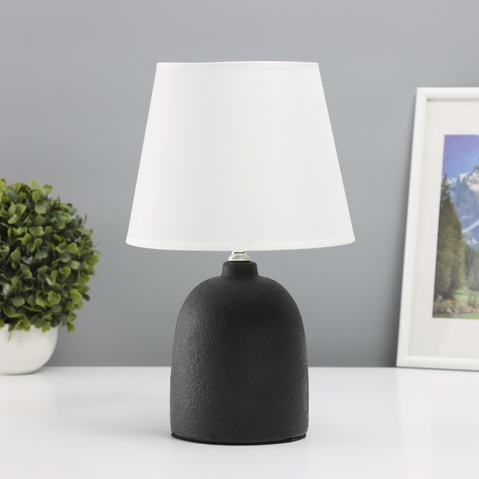 Лампа настольная «Олан» 1×40 Вт Е14 черный 19.5×19.5×35 см - Фото 1