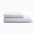 Набор банных полотенец LoveLife Waffle white 2 шт.: 100×150, 50×100 см, хлопок 100% - Фото 7