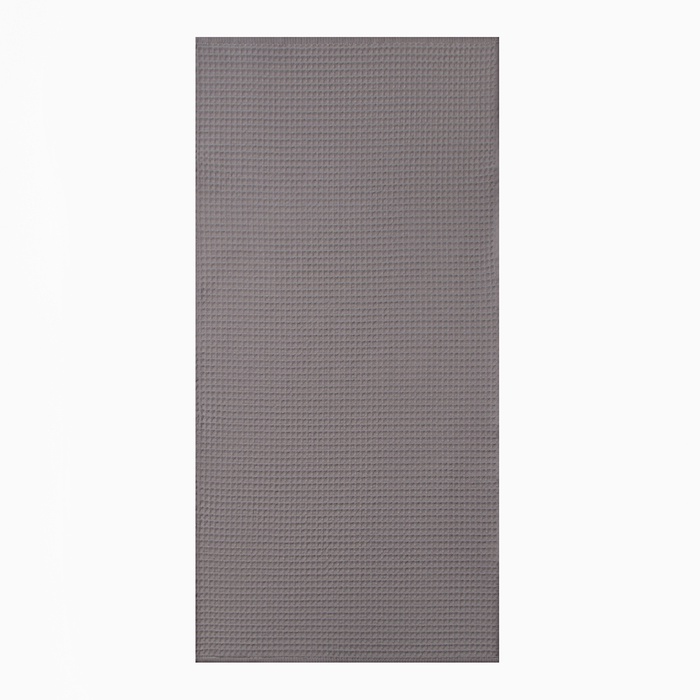 Полотенце вафельное LoveLife Waffle gray 100×150 см, хлопок 100%, серое - Фото 1
