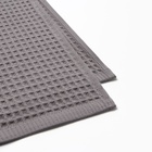 Полотенце вафельное LoveLife Waffle gray, 100×150 см, хлопок 100%, серое - Фото 4