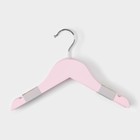 Плечики - вешалки для одежды LaDо́m, 3 шт., детские, 27×18 см, розовые - Фото 5