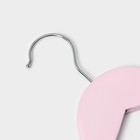 Плечики - вешалки для одежды LaDо́m, 3 шт., детские, с зажимами, 31.5×22 см, розовые - Фото 3