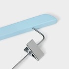 Плечики - вешалки для одежды LaDо́m, 3 шт., детские, с зажимами, 31.5×21.5 см, голубые - Фото 4