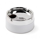 Пепельница для дома бездымная, для сигарет и стиков, 8.2×5 см, белая - Фото 2