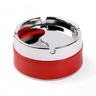 Пепельница для дома бездымная, для сигарет и стиков, 8.2×5 см, красная - Фото 2