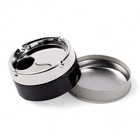 Пепельница для дома бездымная, для сигарет и стиков, 8.2×5 см, чёрная - Фото 3