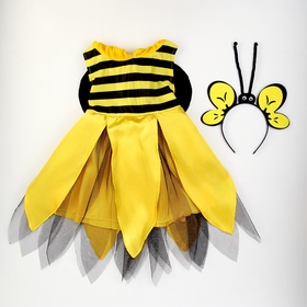 Карнавальный набор «Милая пчела», платье, ободок, рост 98-104 см