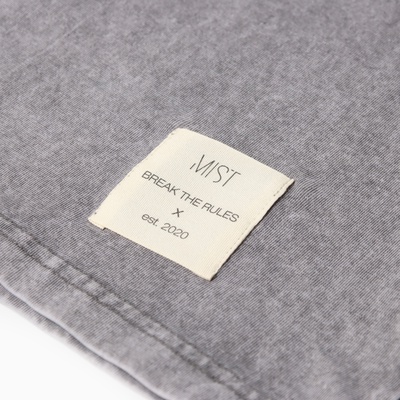 Футболка мужская MIST из вареного хлопка, серый, р-р L