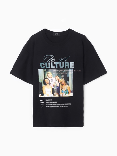 Футболка женская MIST Culture, размер 42, чёрная