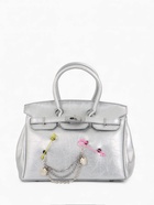 Сумка женская TEXTURA, на клапане, 24×19×14 см, серебристая - Фото 2