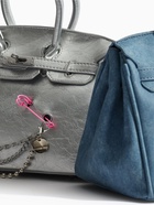 Сумка женская TEXTURA, на клапане, 24×19×14 см, серебристая - Фото 3