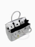 Сумка женская TEXTURA, на клапане, 24×19×14 см, серебристая - Фото 8